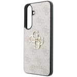 Carcasa Guess Leather 4G Metal Logo compatibila cu Samsung Galaxy S26 FE, Roz 7 - lerato.ro
