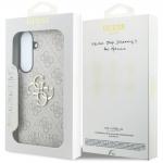 Carcasa Guess Leather 4G Metal Logo compatibila cu Samsung Galaxy S26 FE, Roz 9 - lerato.ro