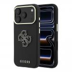 Husa Guess Grained Big Resin Logo compatibila cu iPhone 18 Pro Max / 17 Pro Max, Negru 4 - lerato.ro