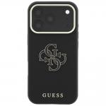 Husa Guess Grained Big Resin Logo compatibila cu iPhone 18 Pro Max / 17 Pro Max, Negru 2 - lerato.ro