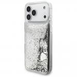 Husa Guess Liquid Glitter 4G Charms compatibila cu iPhone 18 Pro / 17 Pro, Silver 3 - lerato.ro