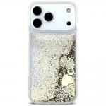 Husa Guess Liquid Glitter 4G Charms compatibila cu iPhone 18 Pro / 17 Pro, Gold 2 - lerato.ro