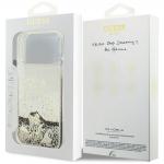 Husa Guess Liquid Glitter 4G Charms compatibila cu iPhone 18 Pro / 17 Pro, Gold 9 - lerato.ro