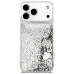 Husa Guess Liquid Glitter 4G Charms compatibila cu iPhone 18 Pro Max / 17 Pro Max, Silver 2 - lerato.ro