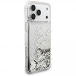 Husa Guess Liquid Glitter 4G Charms compatibila cu iPhone 18 Pro Max / 17 Pro Max, Silver 5 - lerato.ro