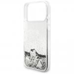 Husa Guess Liquid Glitter 4G Charms compatibila cu iPhone 18 Pro Max / 17 Pro Max, Silver 7 - lerato.ro