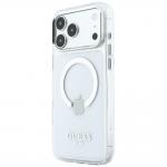 Husa Guess Metal Outline cu MagSafe compatibila cu iPhone 18 Pro Max / 17 Pro Max, Silver 3 - lerato.ro