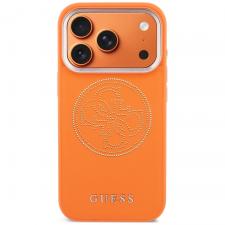 Husa Guess Perforated 4G cu MagSafe compatibila cu iPhone 18 Pro Max / 17 Pro Max, Portocaliu