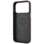 Husa Guess Ring Stand 360 4G Classic Logo cu MagSafe compatibila cu iPhone 18 Pro Max / 17 Pro Max, Maro 8 - lerato.ro