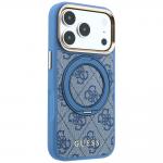 Husa Guess Ring Stand 360 4G Classic Logo cu MagSafe compatibila cu iPhone 18 Pro Max / 17 Pro Max, Albastru 5 - lerato.ro