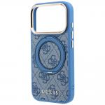 Husa Guess Ring Stand 360 4G Classic Logo cu MagSafe compatibila cu iPhone 18 Pro Max / 17 Pro Max, Albastru 7 - lerato.ro