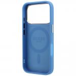 Husa Guess Ring Stand 360 4G Classic Logo cu MagSafe compatibila cu iPhone 18 Pro Max / 17 Pro Max, Albastru 8 - lerato.ro
