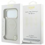 Husa Guess Saffiano Peony and Ring cu MagSafe compatibila cu iPhone 18 Pro Max / 17 Pro Max, Bej 9 - lerato.ro