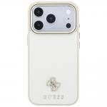 Husa Guess Saffiano Small 4G Classic Logo cu MagSafe compatibila cu iPhone 18 Pro / 17 Pro, Bej 2 - lerato.ro