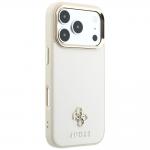 Husa Guess Saffiano Small 4G Classic Logo cu MagSafe compatibila cu iPhone 18 Pro / 17 Pro, Bej 5 - lerato.ro