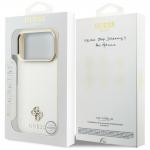 Husa Guess Saffiano Small 4G Classic Logo cu MagSafe compatibila cu iPhone 18 Pro / 17 Pro, Bej 9 - lerato.ro