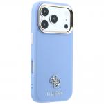 Husa Guess Saffiano Small 4G Classic Logo cu MagSafe compatibila cu iPhone 18 Pro Max / 17 Pro Max, Albastru 5 - lerato.ro