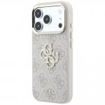 Husa Guess 4G Big Strass Logo compatibila cu iPhone 18 Pro Max / 17 Pro Max, Roz 3 - lerato.ro