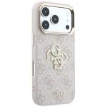 Husa Guess 4G Big Strass Logo compatibila cu iPhone 18 Pro Max / 17 Pro Max, Roz 5 - lerato.ro