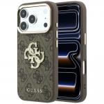 Husa Guess 4G Big Strass Logo compatibila cu iPhone 18 Pro / 17 Pro, Maro 4 - lerato.ro