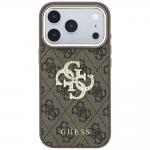 Husa Guess 4G Big Strass Logo compatibila cu iPhone 18 Pro / 17 Pro, Maro 2 - lerato.ro