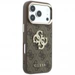 Husa Guess 4G Big Strass Logo compatibila cu iPhone 18 Pro / 17 Pro, Maro 5 - lerato.ro