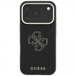 Husa Guess Grained Big Resin Logo compatibila cu iPhone 18 Pro / 17 Pro, Negru 2 - lerato.ro