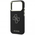 Husa Guess Grained Big Resin Logo compatibila cu iPhone 18 Pro / 17 Pro, Negru 7 - lerato.ro