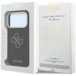 Husa Guess Grained Big Resin Logo compatibila cu iPhone 18 Pro / 17 Pro, Negru 9 - lerato.ro