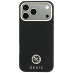 Husa Guess Grained Round Strass Logo cu MagSafe compatibila cu iPhone 18 Pro / 17 Pro, Negru 2 - lerato.ro