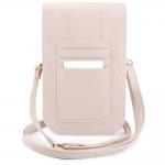 Geanta universala din piele ecologica Guess Peony 4G Classic Logos Stripe, Roz 3 - lerato.ro