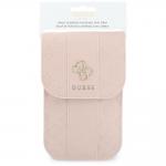 Geanta universala din piele ecologica Guess Peony 4G Classic Logos Stripe, Roz 5 - lerato.ro
