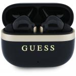 Casti wireless Guess Glossy Gold Line Printed Classic Logo, Bluetooth 5.4, 300mAh, Autonomie 16h, USB-C, Negru 2 - lerato.ro