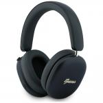 Casti wireless Guess Metallic Effect Metal Script Logo, ENC, Bluetooth 5.4, Autonomie 26h, USB-C, Negru 2 - lerato.ro