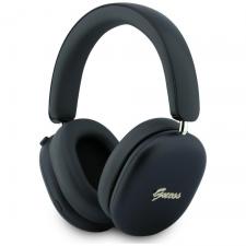 Casti wireless Guess Metallic Effect Metal Script Logo, ENC, Bluetooth 5.4, Autonomie 26h, USB-C, Negru