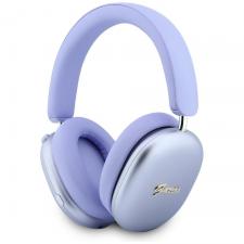 Casti wireless Guess Metallic Effect Metal Script Logo, ENC, Bluetooth 5.4, Autonomie 26h, USB-C, Violet
