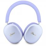 Casti wireless Guess Metallic Effect Metal Script Logo, ENC, Bluetooth 5.4, Autonomie 26h, USB-C, Violet 4 - lerato.ro