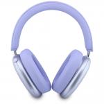 Casti wireless Guess Metallic Effect Metal Script Logo, ENC, Bluetooth 5.4, Autonomie 26h, USB-C, Violet 5 - lerato.ro