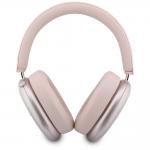 Casti wireless Guess Metallic Effect Metal Script Logo, ENC, Bluetooth 5.4, Autonomie 26h, USB-C, Roz 5 - lerato.ro