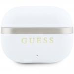 Casti wireless TWS Guess Glossy Gold Line Printed Classic Logo, Bluetooth 5.4, Autonomie 16h, 300mAh, Alb 4 - lerato.ro