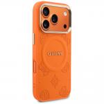 Husa Guess Peony Hot Stamp cu MagSafe compatibila cu iPhone 18 Pro Max / 17 Pro Max, Portocaliu 5 - lerato.ro