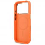 Husa Guess Peony Hot Stamp cu MagSafe compatibila cu iPhone 18 Pro Max / 17 Pro Max, Portocaliu 8 - lerato.ro