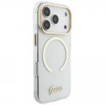 Husa Guess IML Script Metal cu MagSafe compatibila cu iPhone 18 Pro Max / 17 Pro Max, Transparent 5 - lerato.ro