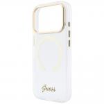 Husa Guess IML Script Metal cu MagSafe compatibila cu iPhone 18 Pro / 17 Pro, Transparent 7 - lerato.ro