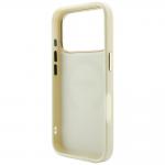 Husa Guess Saffiano Peony and Ring cu MagSafe compatibila cu iPhone 18 Pro / 17 Pro, Bej 8 - lerato.ro