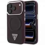 Husa Guess Triangle Logo cu MagSafe compatibila cu iPhone 18 Pro Max / 17 Pro Max, Burgundy 4 - lerato.ro