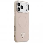 Husa Guess Triangle Logo cu MagSafe compatibila cu iPhone 18 Pro Max / 17 Pro Max, Roz 5 - lerato.ro