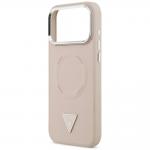 Husa Guess Triangle Logo cu MagSafe compatibila cu iPhone 18 Pro Max / 17 Pro Max, Roz 7 - lerato.ro