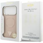 Husa Guess Triangle Logo cu MagSafe compatibila cu iPhone 18 Pro Max / 17 Pro Max, Roz 9 - lerato.ro
