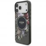 Husa Guess IML Flowers Pearl Strap cu MagSafe compatibila cu iPhone 18 Pro Max / 17 Pro Max, Negru 4 - lerato.ro